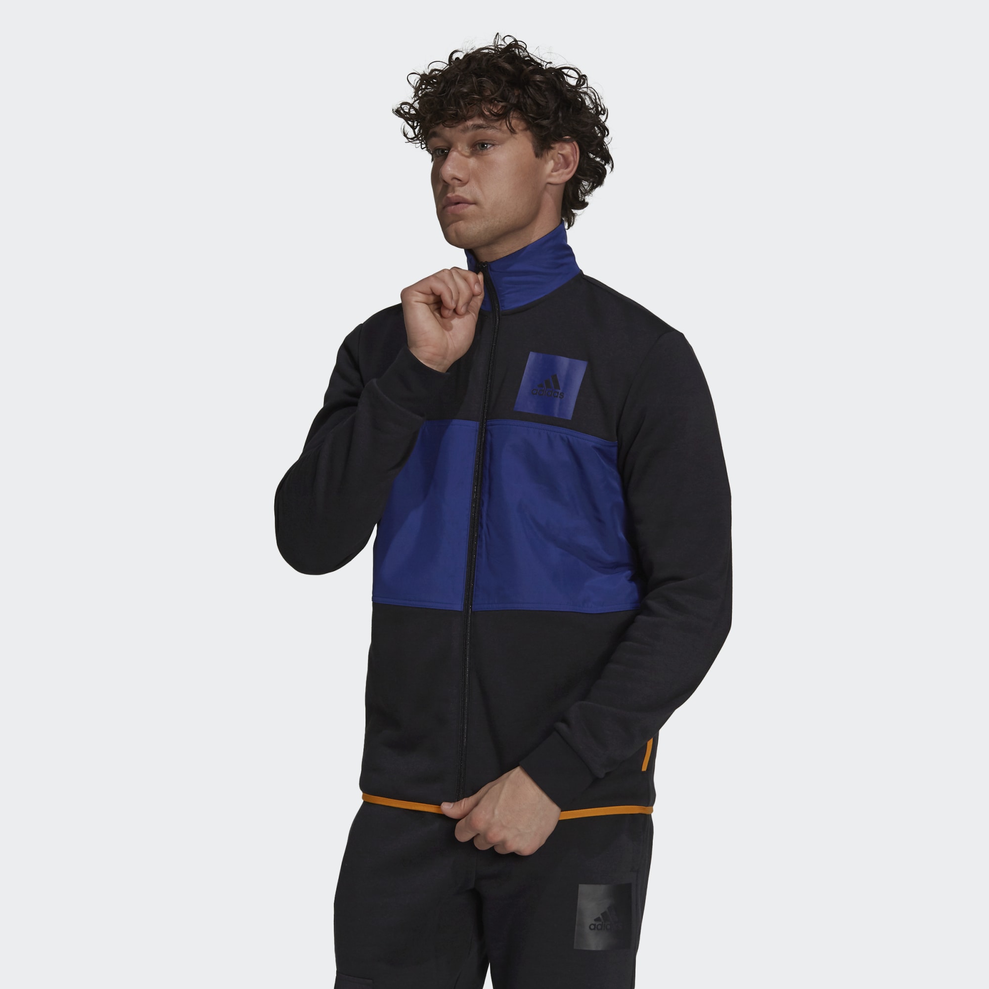 

Олимпийка мужская Adidas GU1805 черная 2XL, GU1805