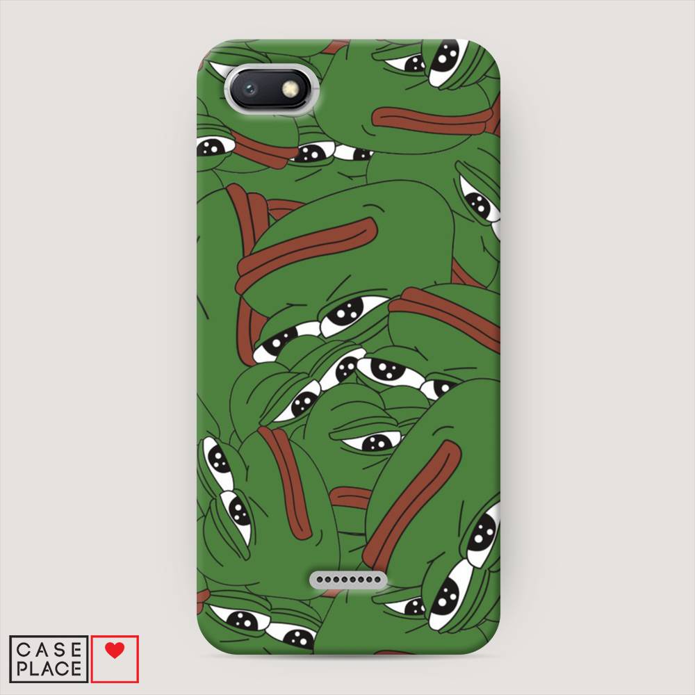 

Пластиковый чехол "Печальный frog" на Xiaomi Redmi 6A, 34120-7