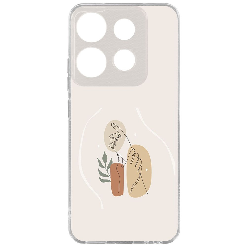 

Чехол-накладка Krutoff Clear Case Тонкость для TECNO POP 7 Pro, Прозрачный