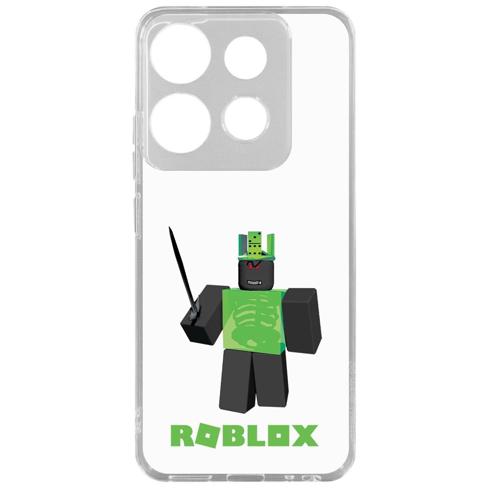 

Чехол-накладка Krutoff Clear Case Roblox-1x1x1x1x1 для TECNO POP 7 Pro, Прозрачный