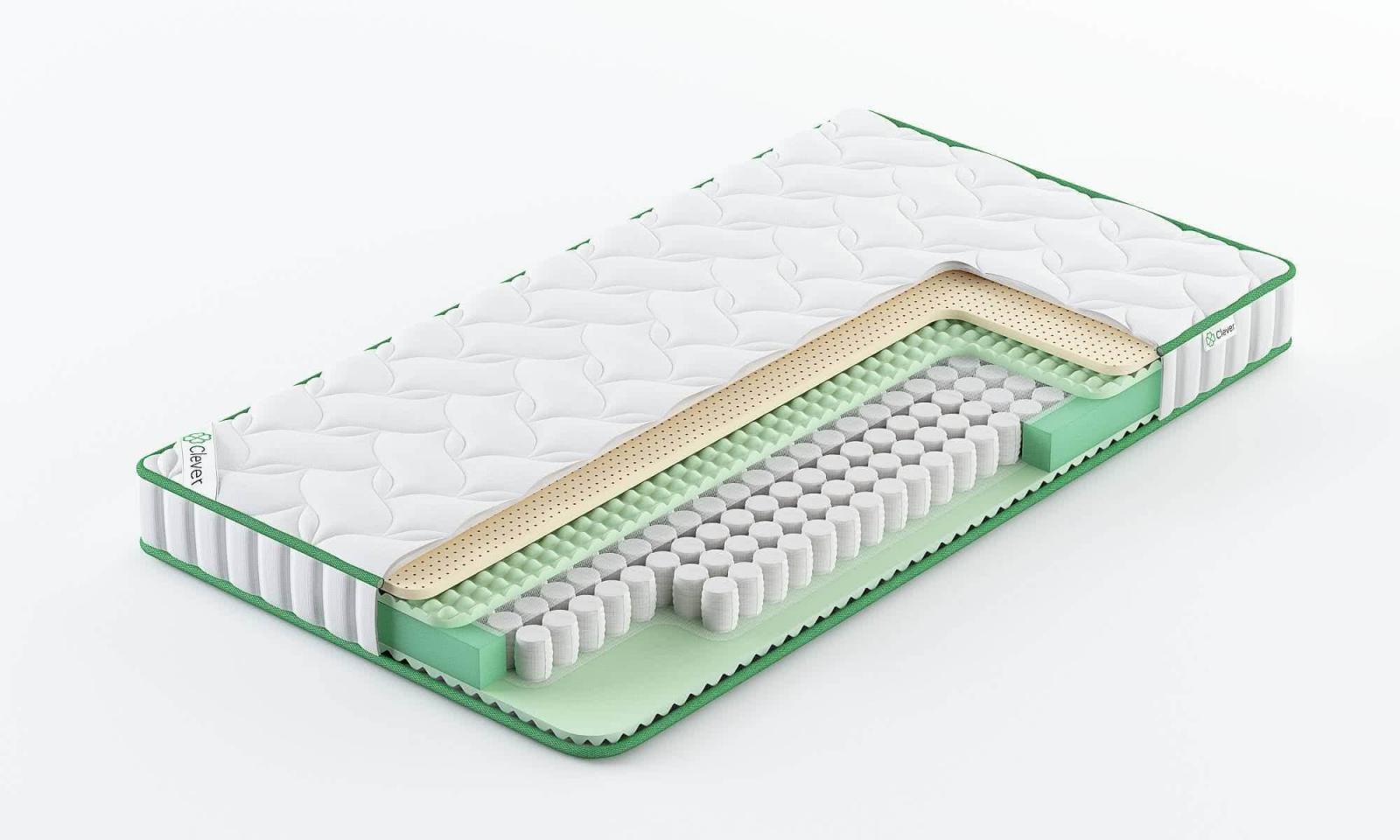 

Матрас Clever Breeze Slim 205x200, Белый, Breeze Slim