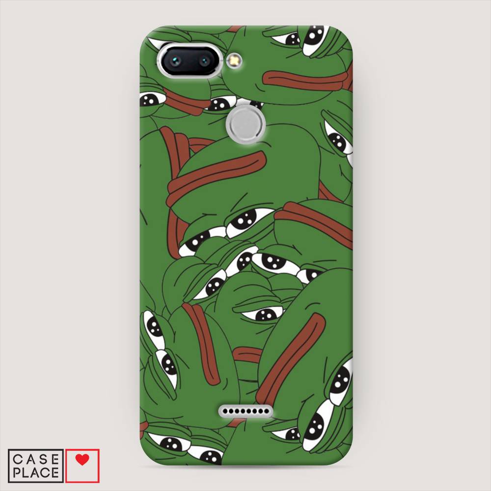

Пластиковый чехол "Печальный frog" на Xiaomi Redmi 6