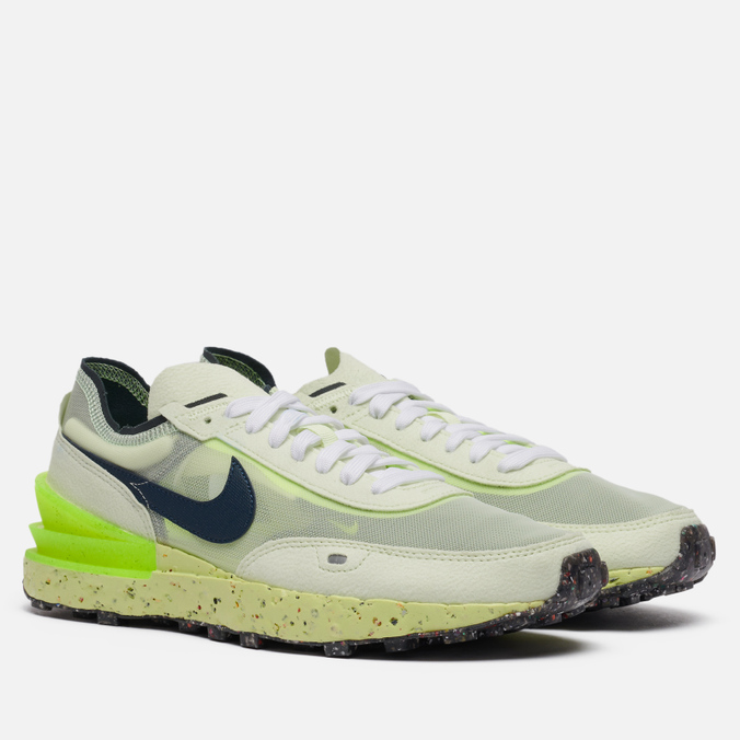 фото Кроссовки мужские nike waffle one crater lime ice зеленые 40 eu