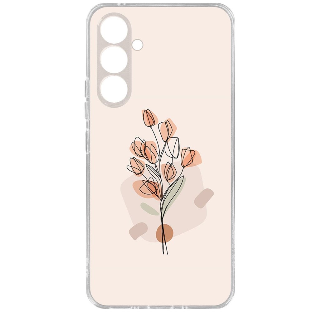 

Чехол-накладка Krutoff Clear Case Букет тюльпанов для Samsung Galaxy A54 5G, Прозрачный