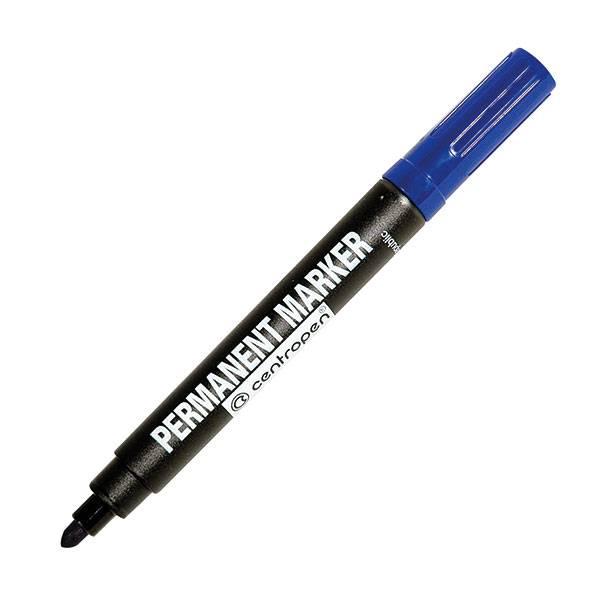 

Маркер перманентный Centropen 8510 25мм синий устойчив к высыханию 10шт
