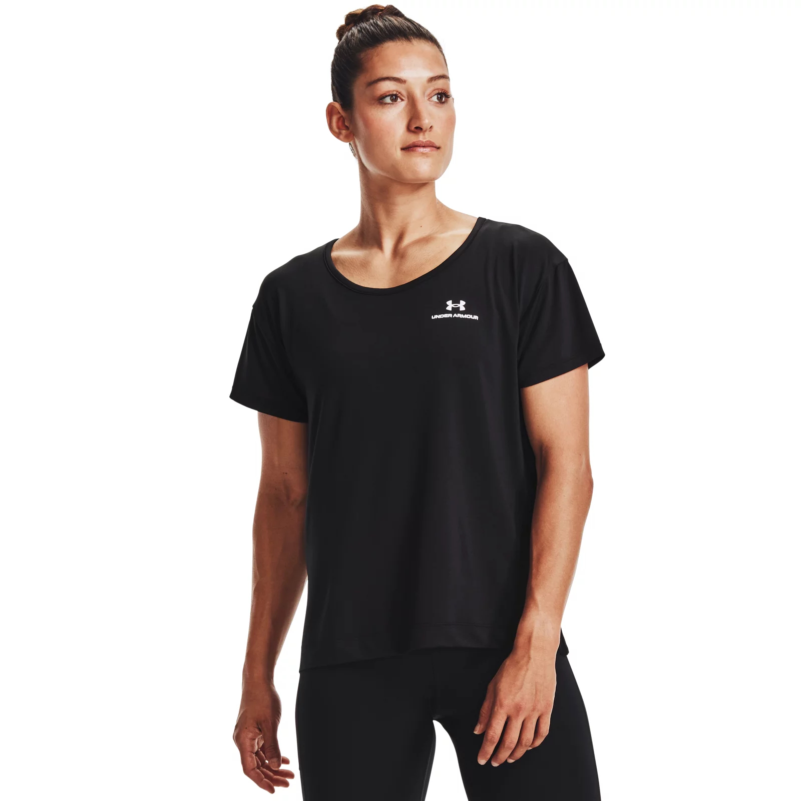 

Футболка женская Under Armour 1365683-001 черная XS, 1365683-001