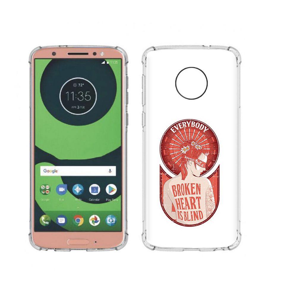 

Чехол MyPads Tocco для Motorola Moto G6 девушка разбитое сердце (PT99805.376.310), Прозрачный, Tocco