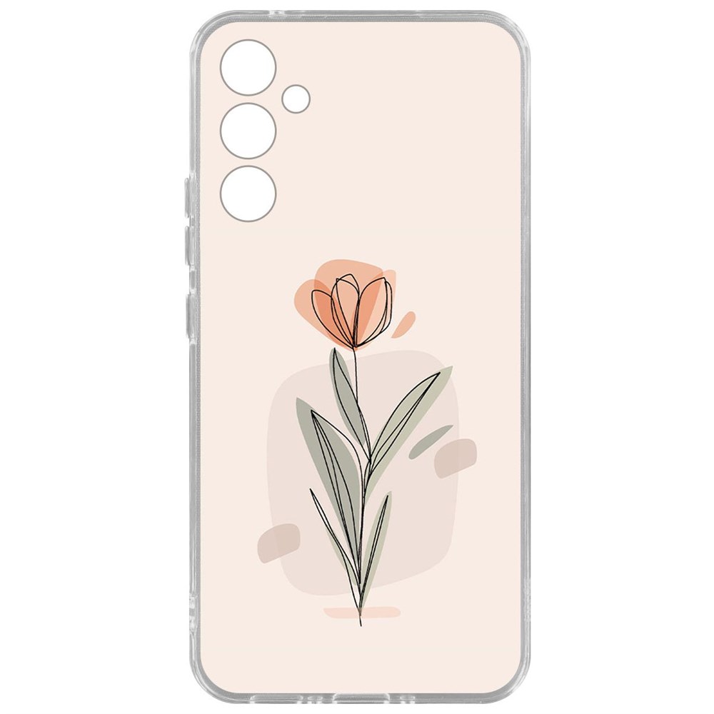 

Чехол-накладка Krutoff Clear Case Тюльпан для Samsung Galaxy A34 5G, Прозрачный