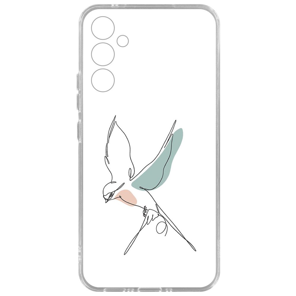 Чехол-накладка Krutoff Clear Case Полет для Samsung Galaxy A34 5G