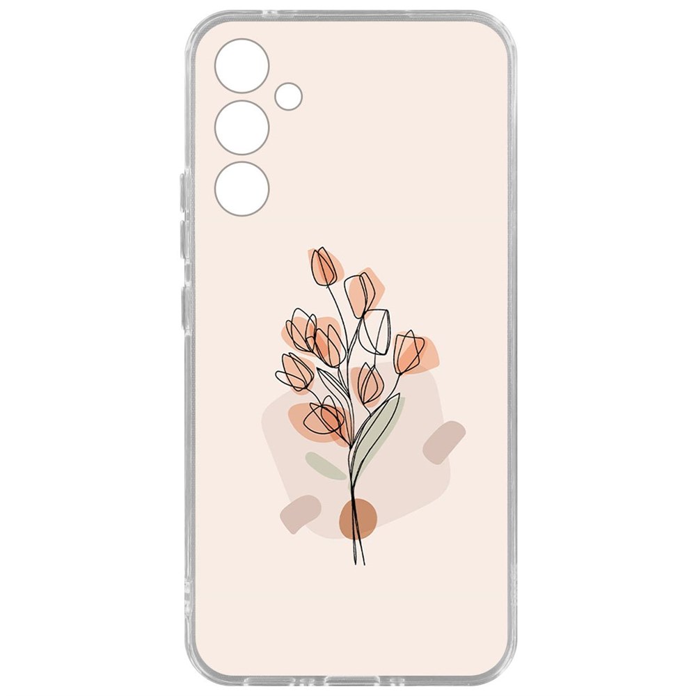 

Чехол-накладка Krutoff Clear Case Букет тюльпанов для Samsung Galaxy A34 5G, Прозрачный