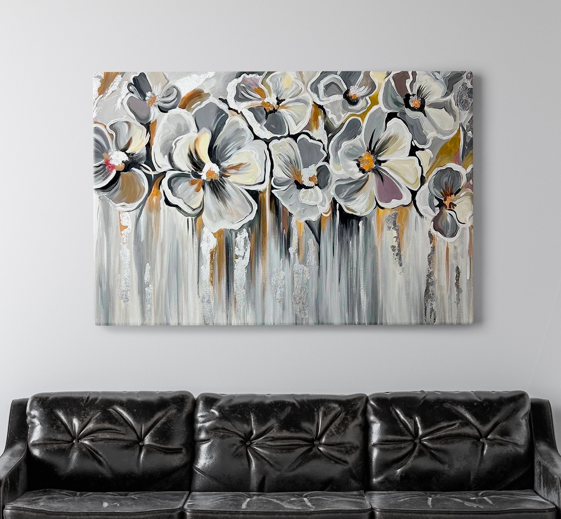 

Картина интерьерная Art Debut Gallery Белые цветы 50х80 см, Белые цветы
