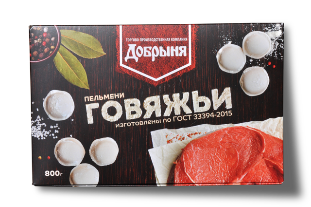 

Пельмени Добрыня Говяжьи 800 г