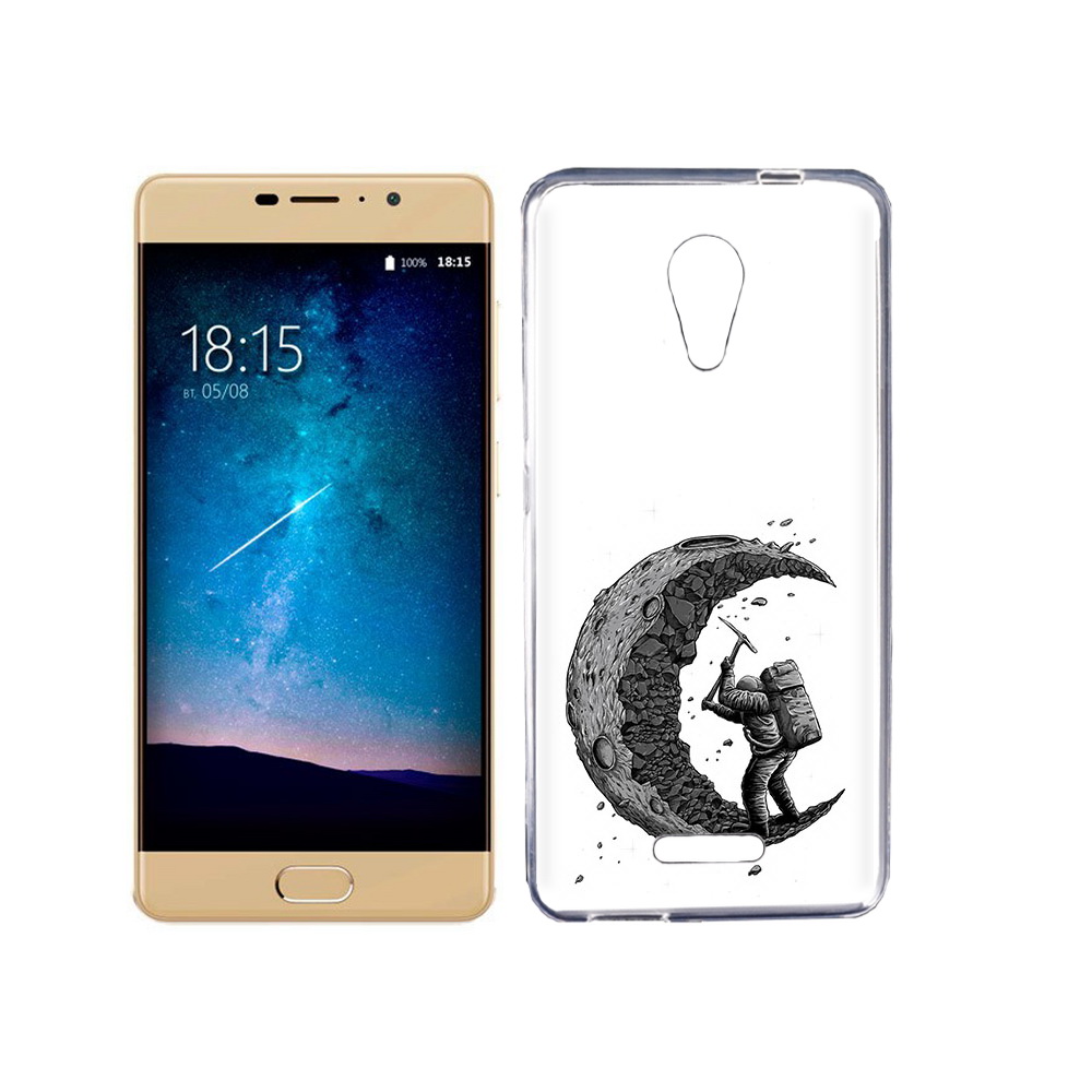 

Чехол MyPads Tocco для BQ 5201 Space камненная луна, Прозрачный, Tocco