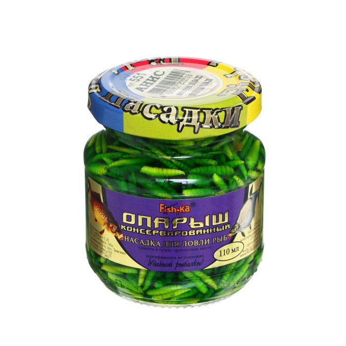 

Fishka Насадка опарыш консервированная, вкус анис, 110 мл