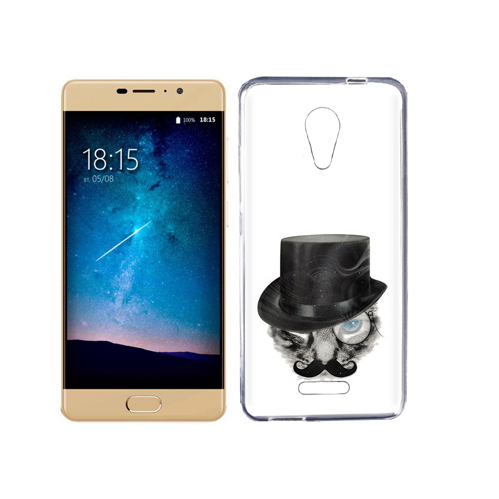 

Чехол MyPads Tocco для BQ 5201 Space интелегентный кот, Прозрачный, Tocco