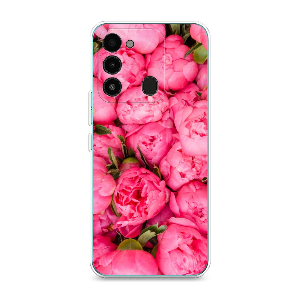 

Силиконовый чехол "Прекрасные пионы" на Tecno Spark 8C, Разноцветный, 301350-8