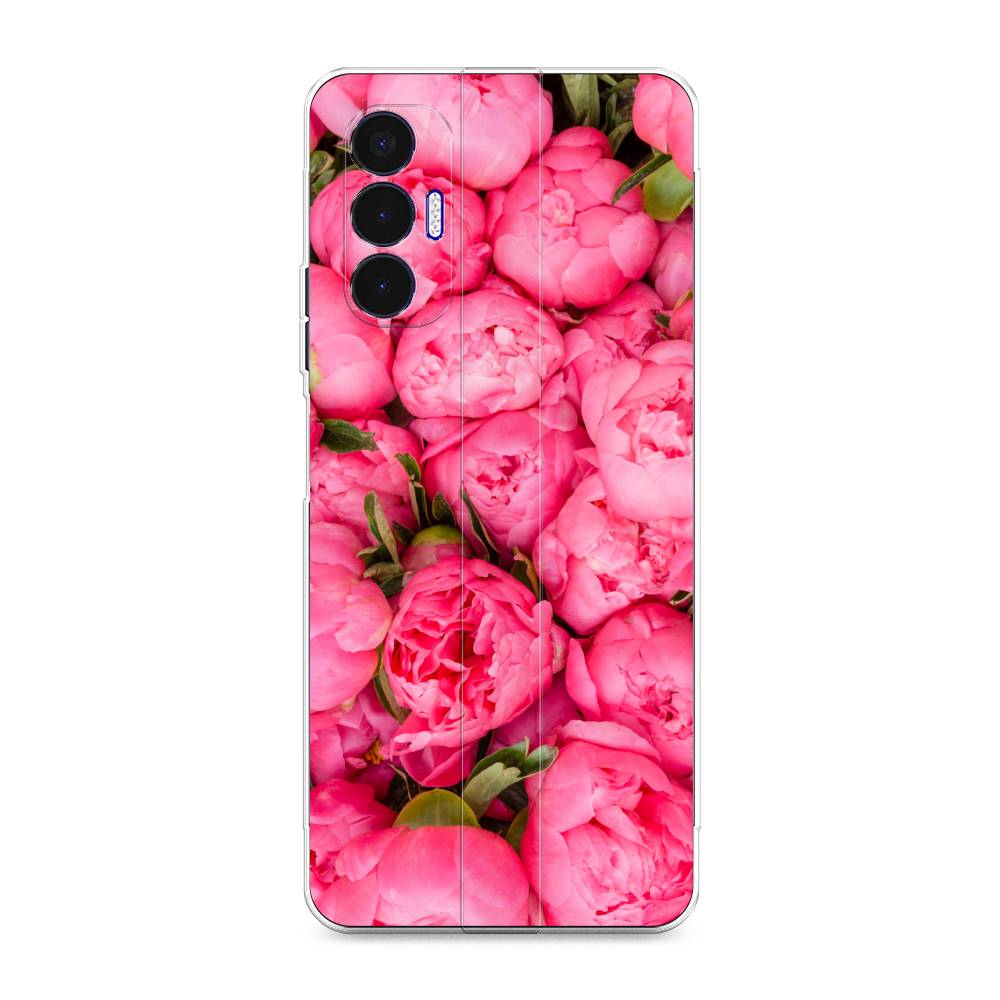 

Силиконовый чехол "Прекрасные пионы" на Tecno Pova 3, Разноцветный, 301550-8