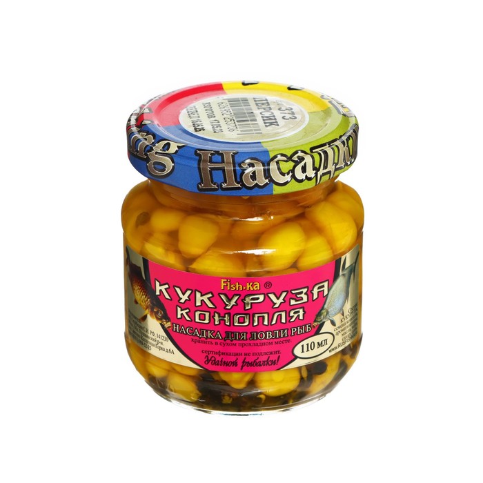 

Fishka Насадка кукуруза-конопля, вкус персик, 110 мл