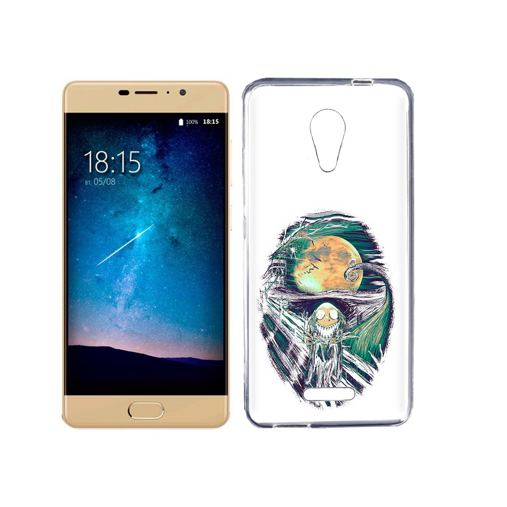 

Чехол MyPads Tocco для BQ 5201 Space зубастое существо абстракция, Прозрачный, Tocco