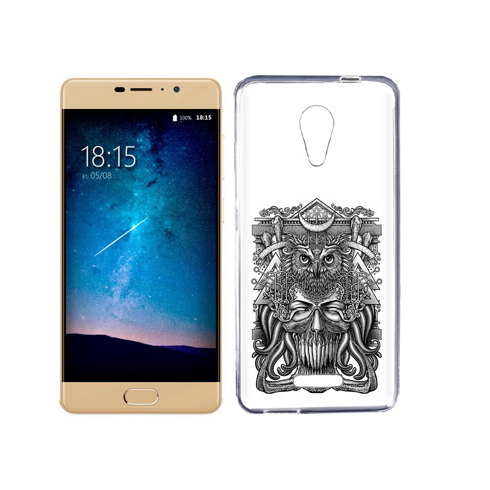 

Чехол MyPads Tocco для BQ 5201 Space зубастая сова, Прозрачный, Tocco