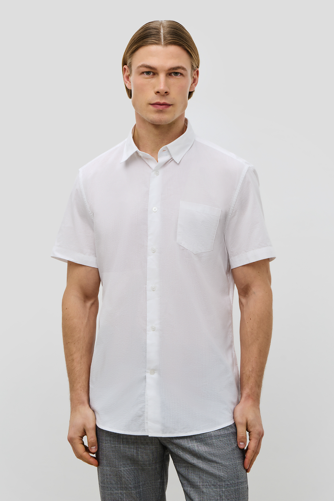 Рубашка мужская Baon B6823005 белая L