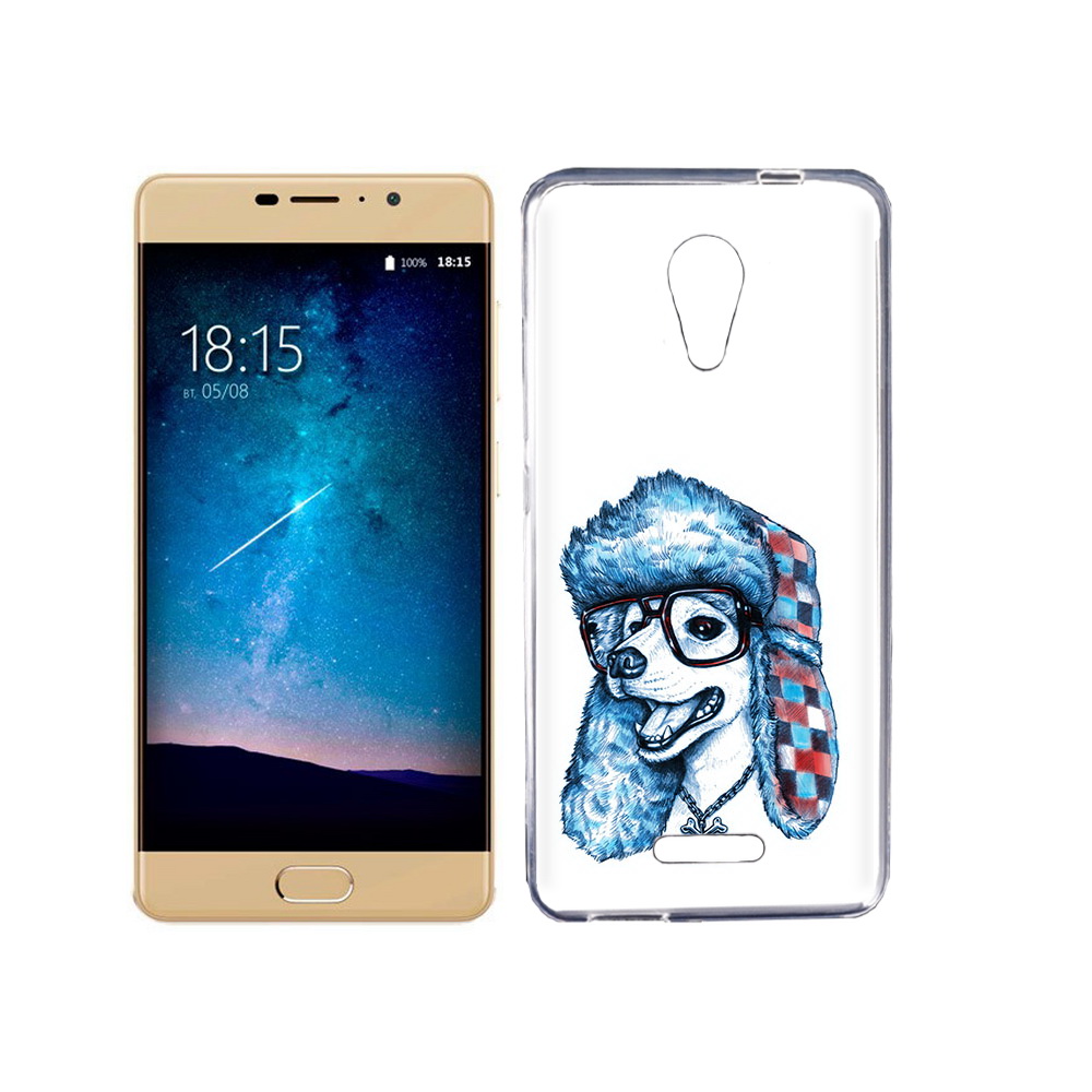 

Чехол MyPads Tocco для BQ 5201 Space зимний пес, Прозрачный, Tocco