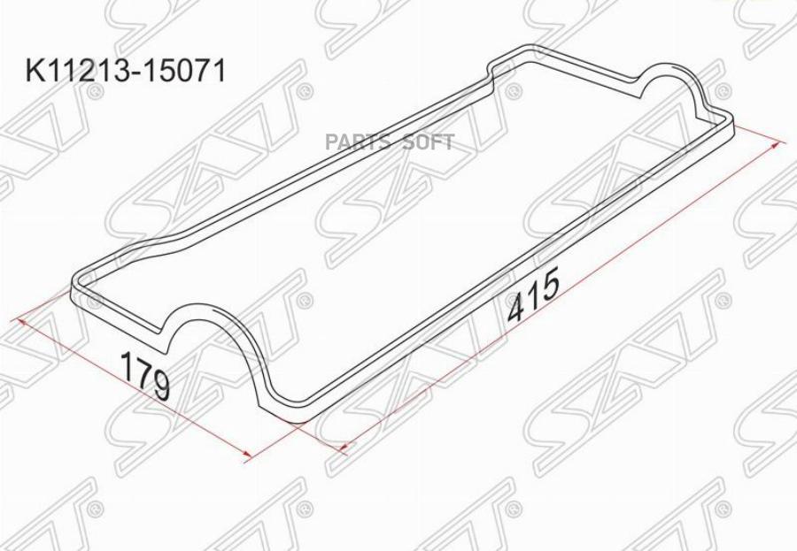 

SAT K11213-15071 Прокладка клапанной крышки TY 4A-7AFE 91- трамблер 1шт