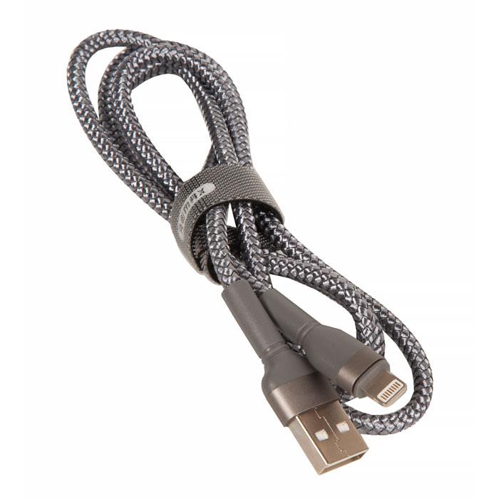 

Кабель lightning - usb Remax 1 м серебристый