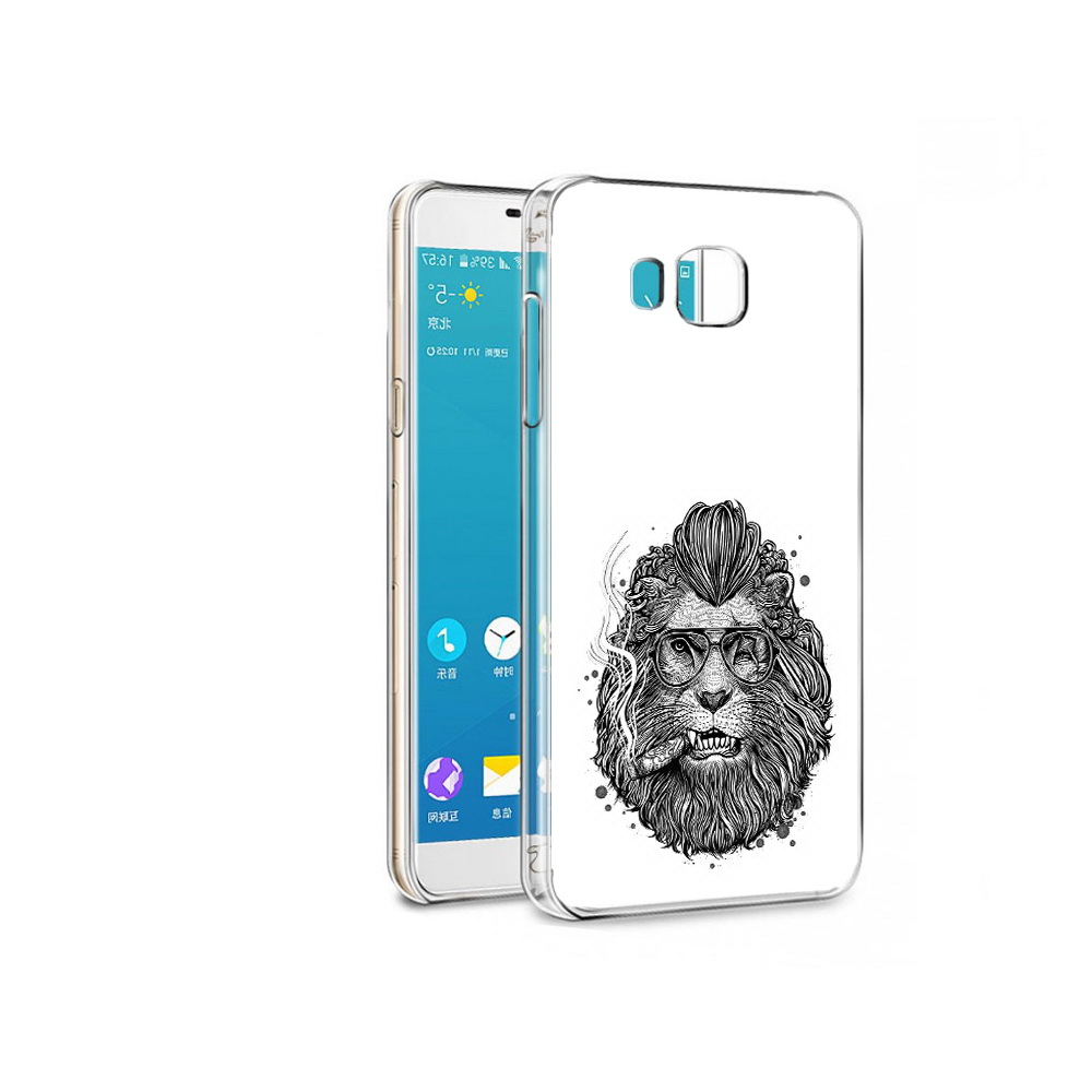 

Чехол MyPads Tocco для Samsung Galaxy Alpha курящий лев (PT13063.503.432), Прозрачный, Tocco