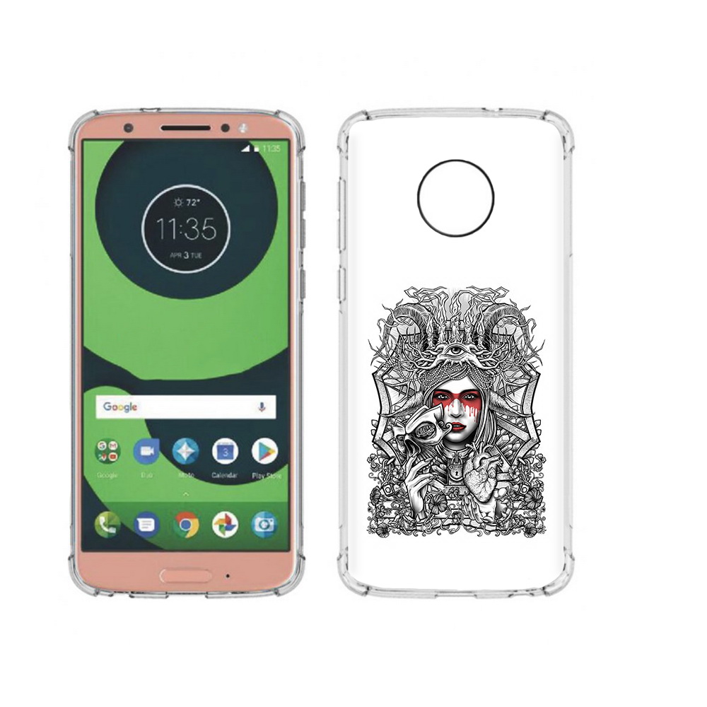 

Чехол MyPads Tocco для Motorola Moto G6 грусная девушка (PT99805.376.302), Прозрачный, Tocco