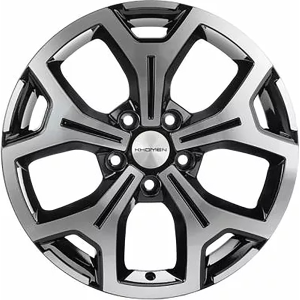 фото Колесный диск khomen wheels khw1710 black-fp 6.5x17/5x108 et33 d60.1 whs507335