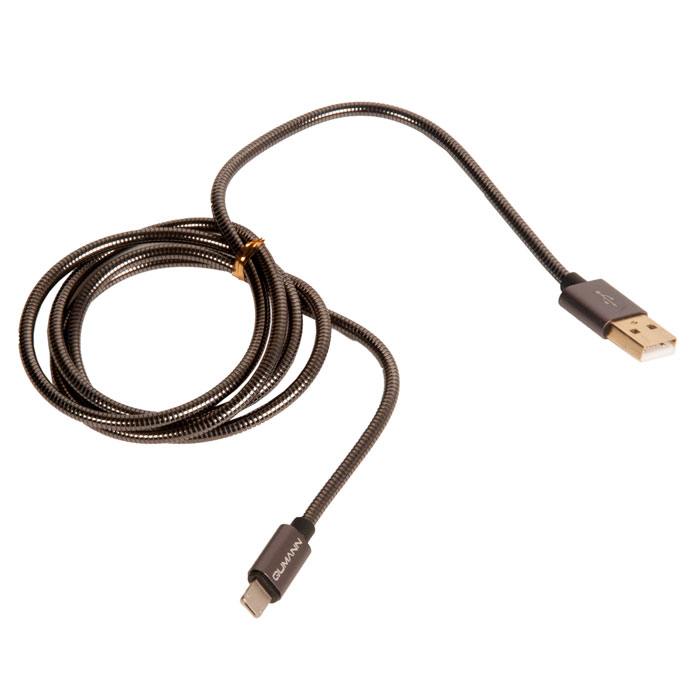 

Кабель lightning - usb Qumann 1 м черный