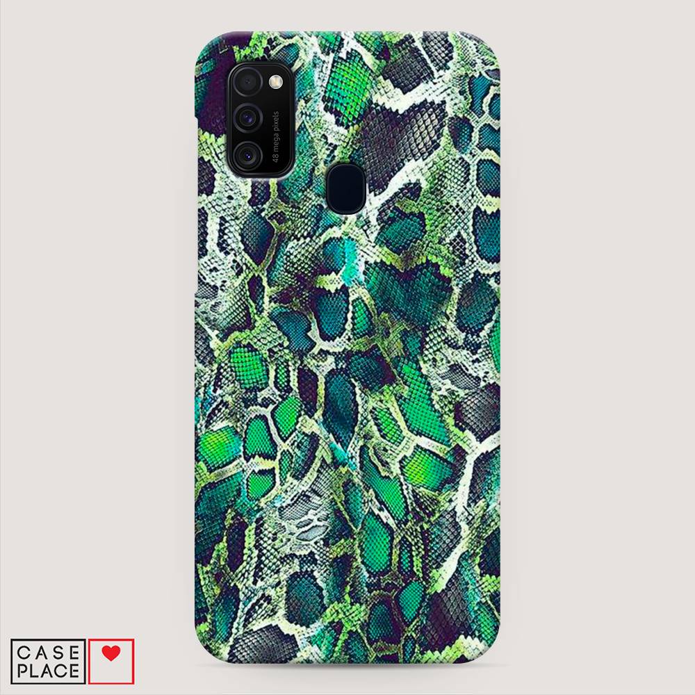 

Пластиковый чехол "Зеленая кожа змеи" на Samsung Galaxy M30s, 29820-2