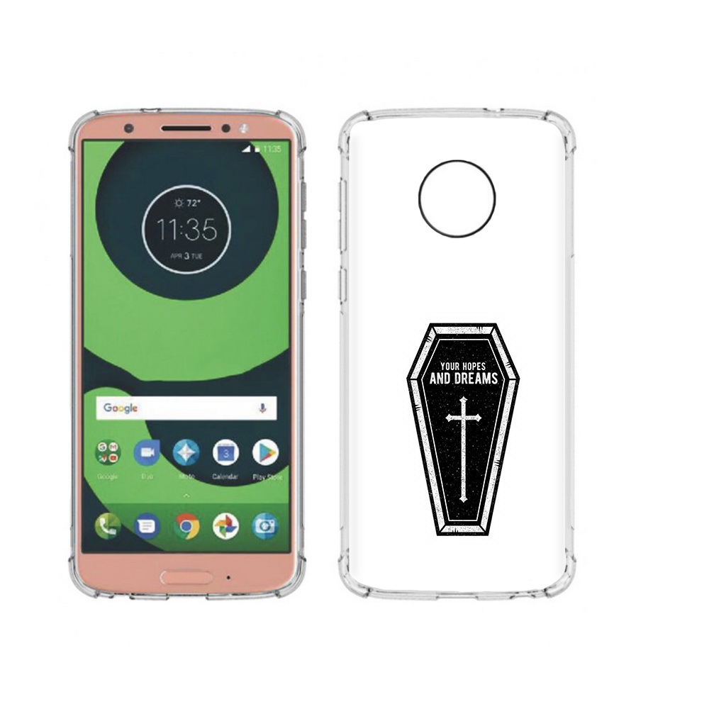 

Чехол MyPads Tocco для Motorola Moto G6 гроб с мечтами (PT99805.376.299), Прозрачный, Tocco