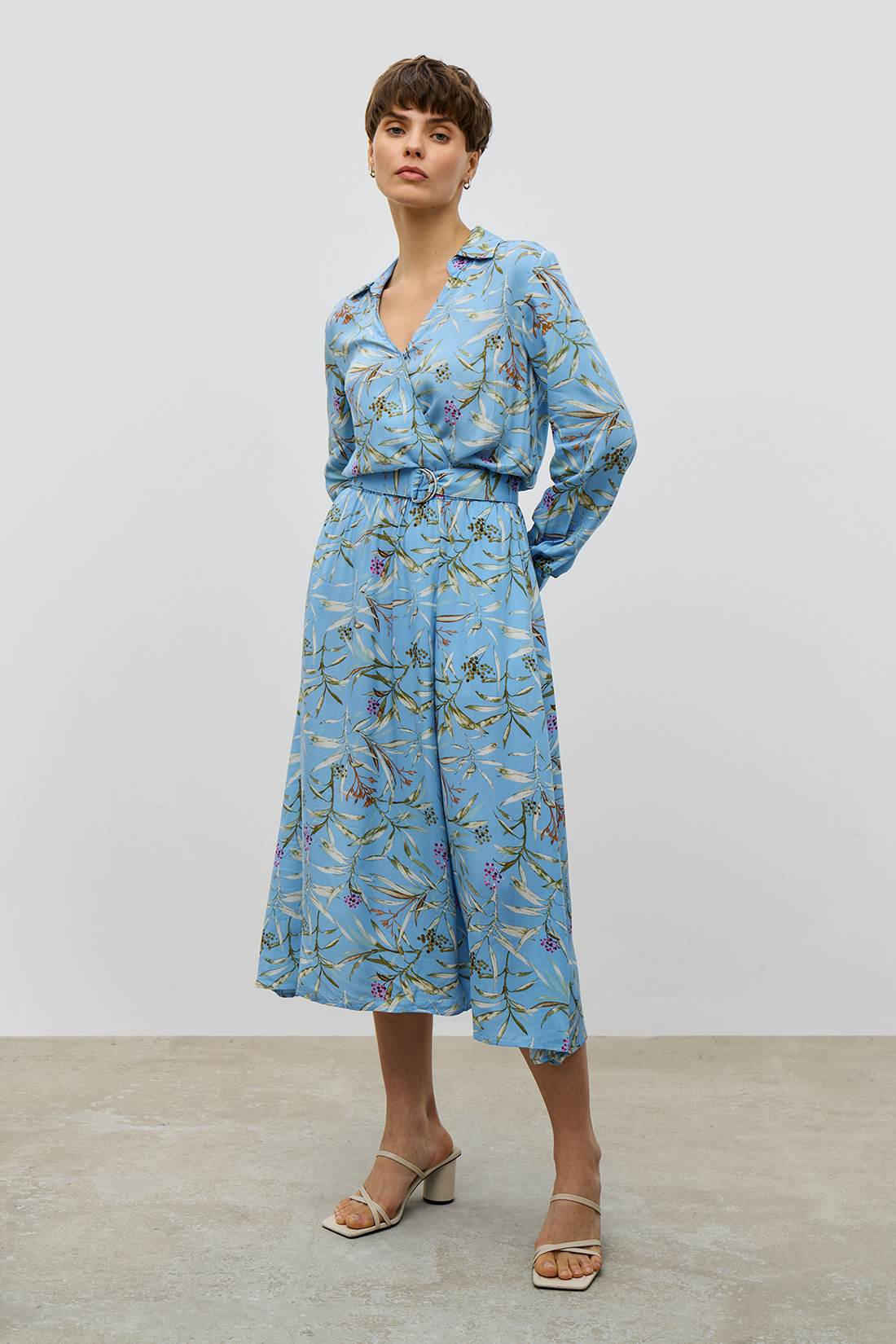 Платье женское Baon B4523017 голубое XS