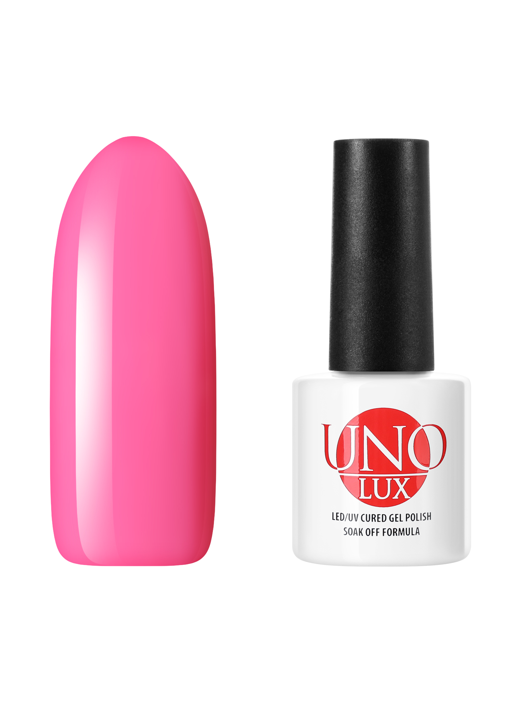 Гель лак для ногтей UNO для маникюра и педикюра, плотный яркий пурпурный розовый, 8 мл