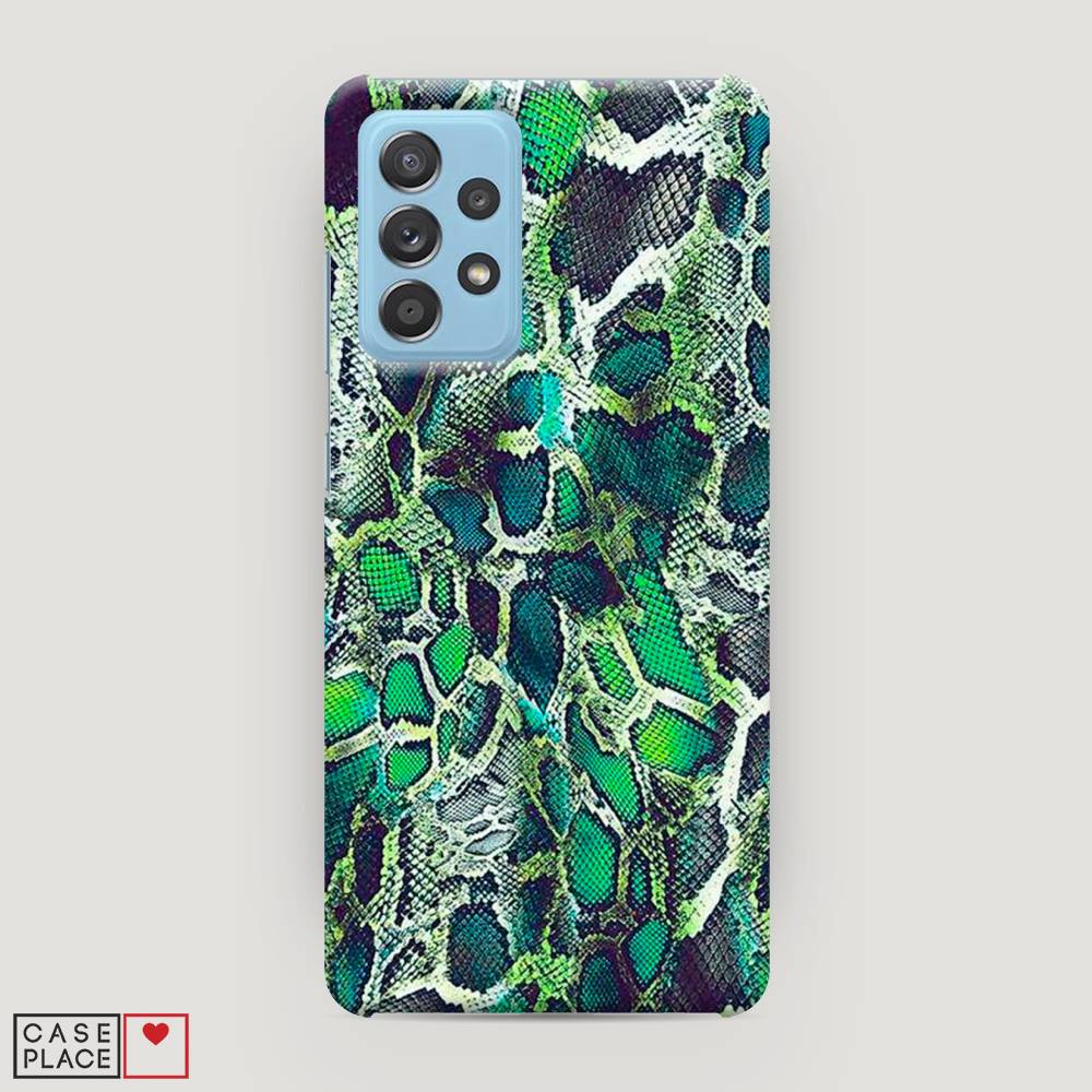 

Пластиковый чехол "Зеленая кожа змеи" на Samsung Galaxy A52, 2102420-2