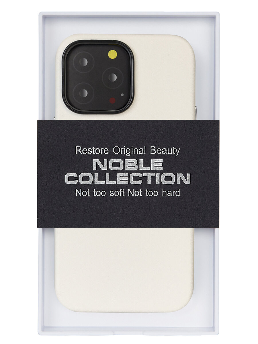 Чехол для iPhone 15 Pro Noble Collection-Белый