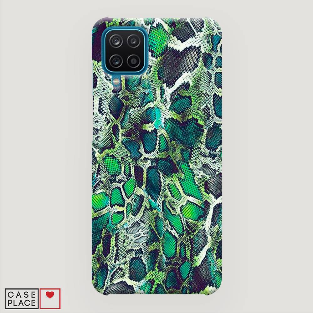 

Пластиковый чехол "Зеленая кожа змеи" на Samsung Galaxy A12, 2101620-2