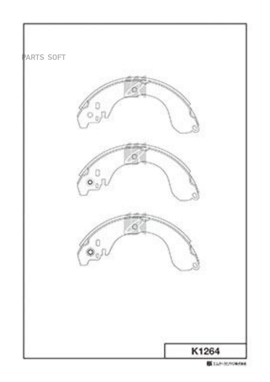 

Колодки Тормозные Nissan Lafesta, March 4wd, Note 4wd -02.07, Tiida (Только4wd) Kashiyama