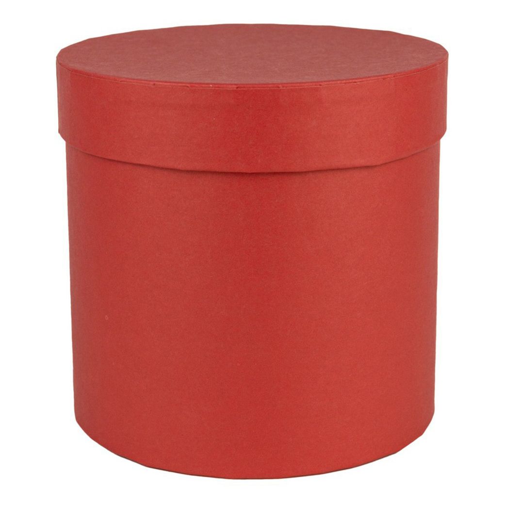 

Коробка подарочная 12 x 12 см круглая красная, Красный