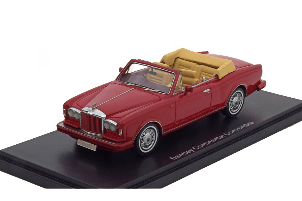 Модель коллекционная NEO Bentley continental convertible 1985 red