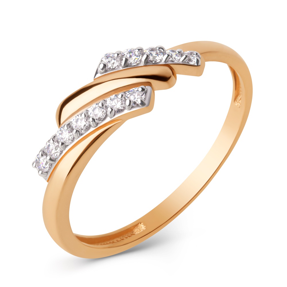 

Кольцо из красного золота р.  585Gold 301012544, фианит, 301012544
