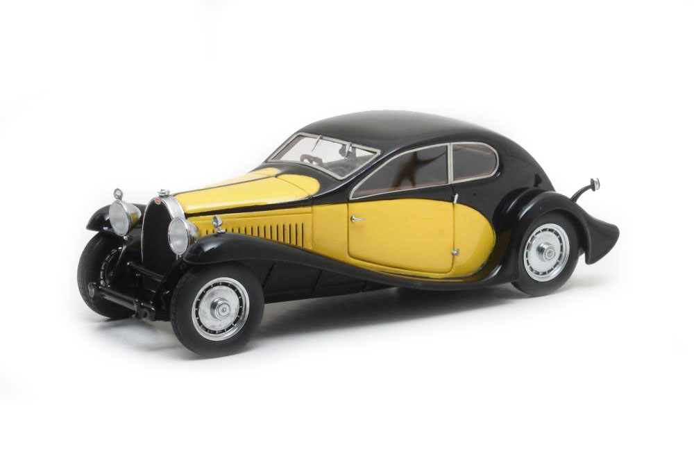 Модель коллекционная MATRIX Bugatti type 46 superprofile coupe 1930 yellow/black