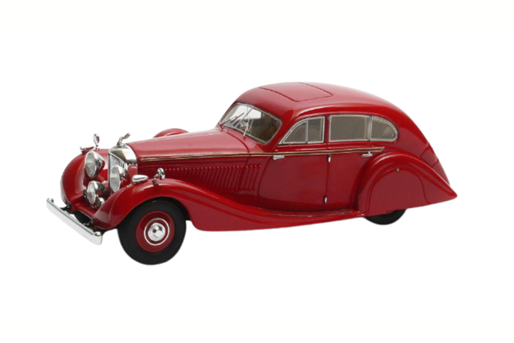 Модель коллекционная Bentley 45 litre gurney-nutting airflow saloon #B118HK 1936 red