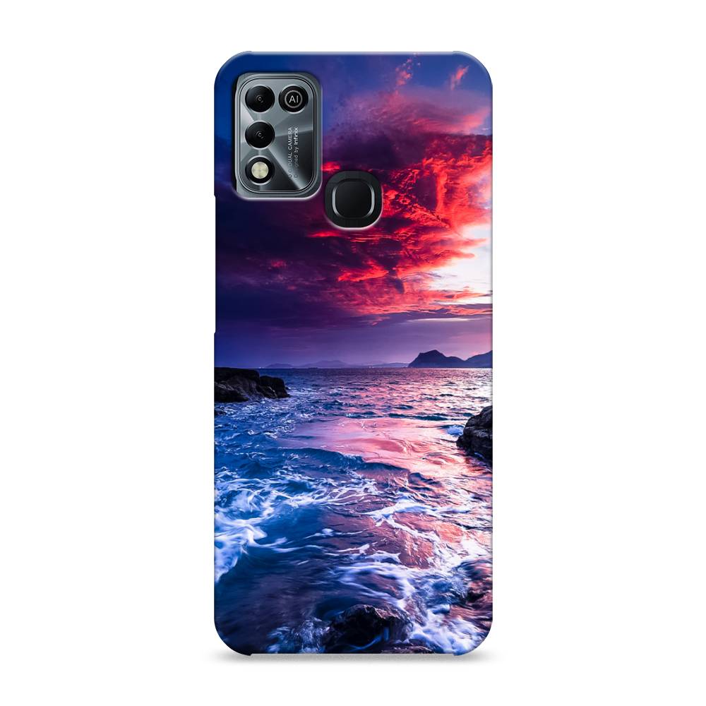 

Пластиковый чехол "Волны 1" на Infinix HOT 11 Play, 3100820-3