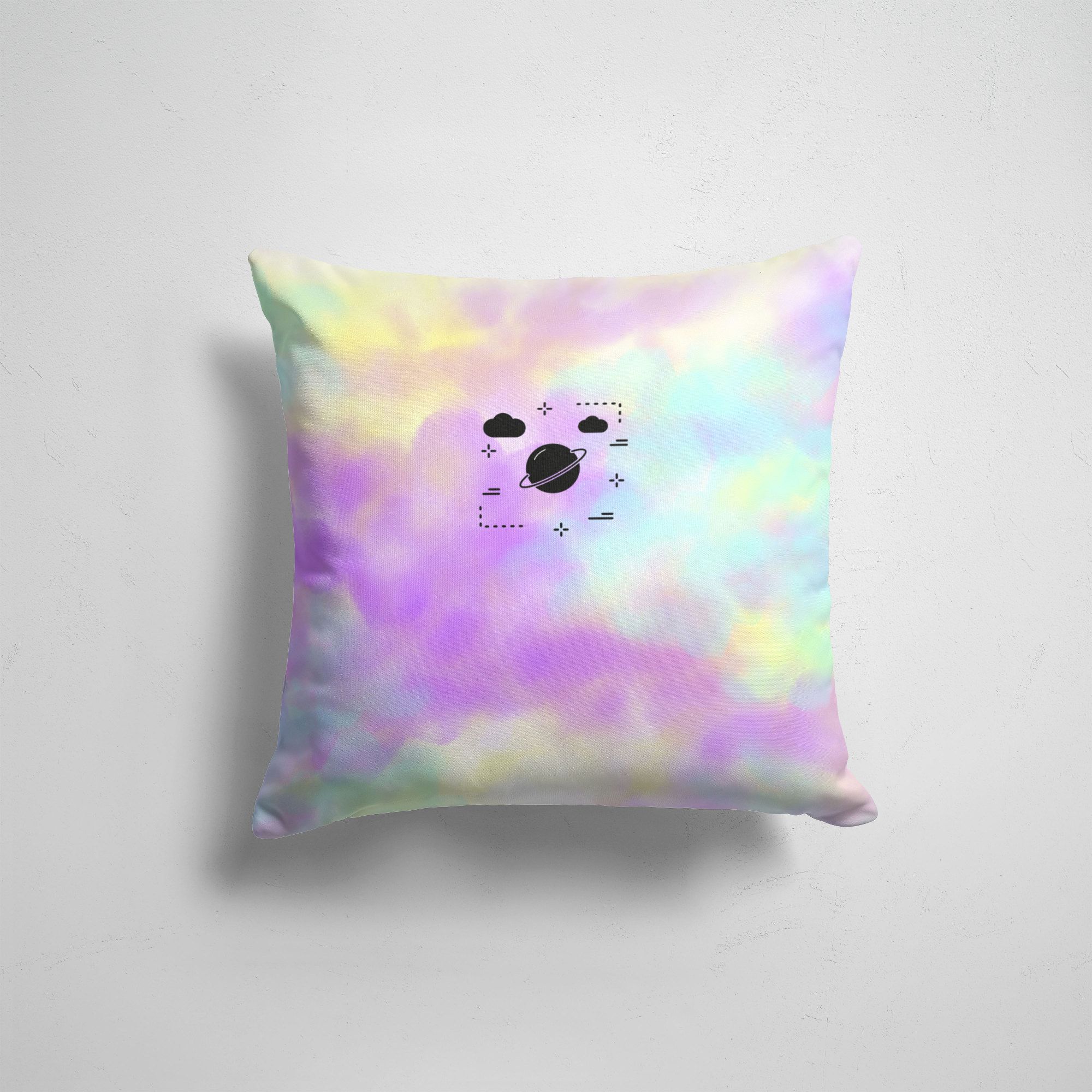 

Подушка декоративная 45х45см Тренды Tie Dye Космос, Разноцветный