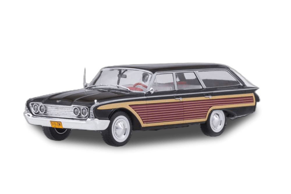

Модель коллекционная MCG Ford country squire 1960 black/wood, Черный