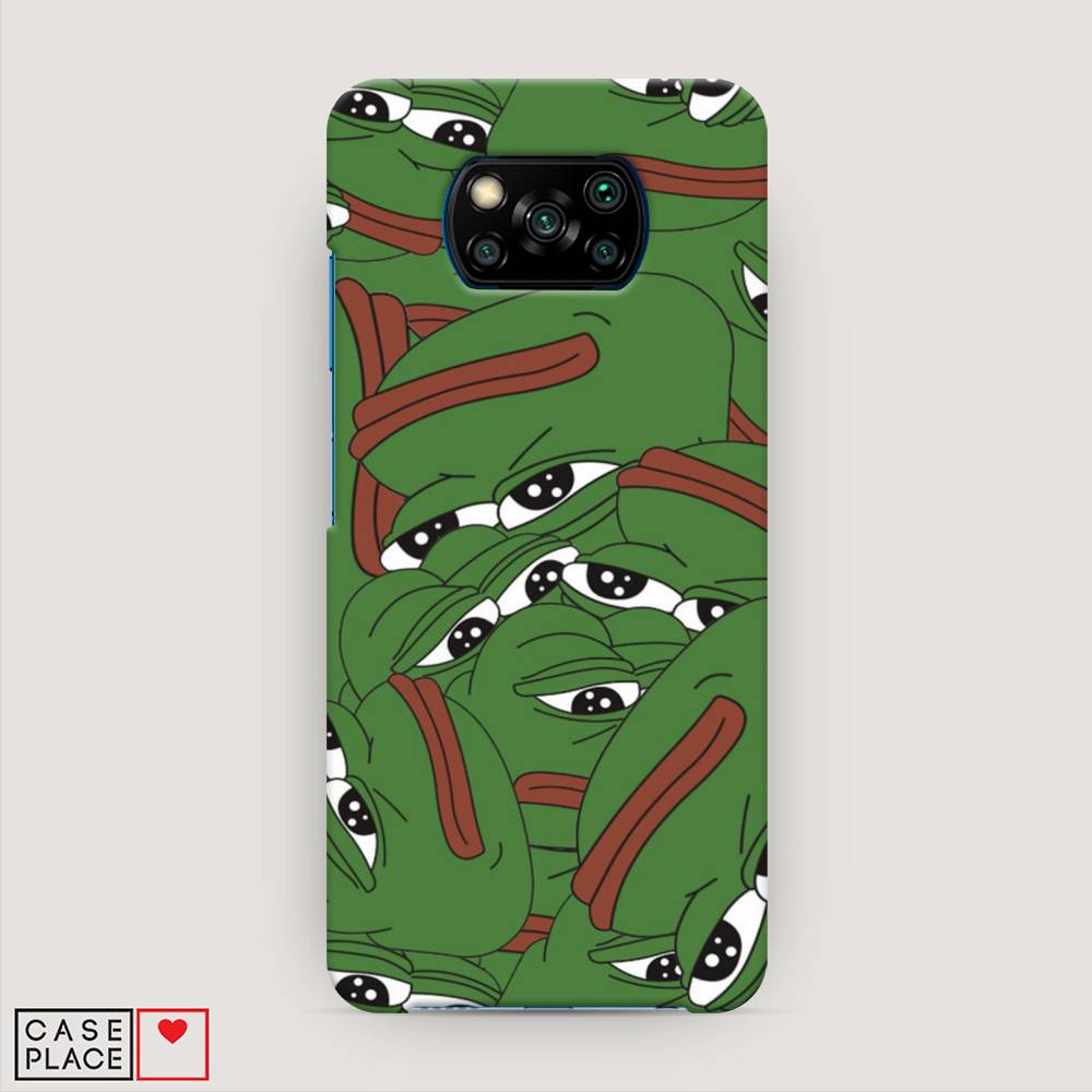 

Пластиковый чехол "Печальный frog" на Xiaomi Poco X3 NFC, 39220-7