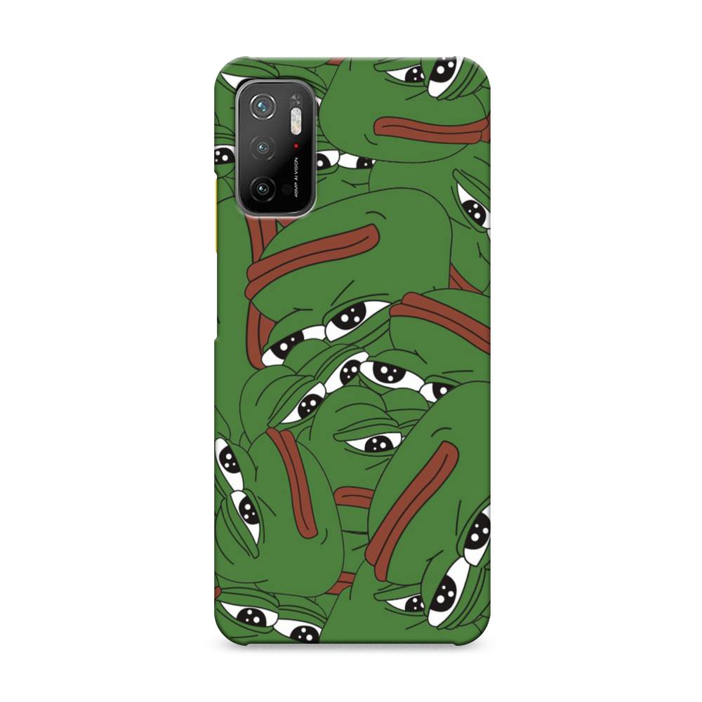 

Пластиковый чехол "Печальный frog" на Xiaomi Poco M3 Pro, 311020-7
